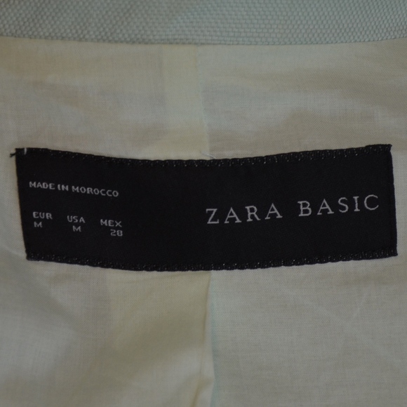 ZARA BASIC - Mint Green Studded Jacket - Picture 4 of 4